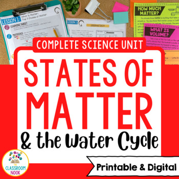 Preview of Matter: States & Properties of Matter, Water Cycle, Measuring Matter, & MORE!