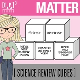Matter Vocabulary Review Cubes | Science Vocabulary Activity