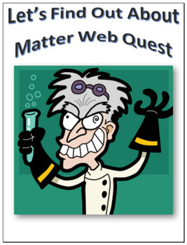 Preview of Matter Webquest | Editable Digital Science Activity