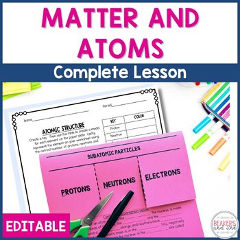 Preview of States of Matter and Atoms Presentation Atoms Activity Atomic Structure