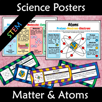 Preview of Matter and Atoms Poster and Word Wall Bundle