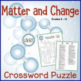 Properties of Matter Crossword - Matter States and Changes