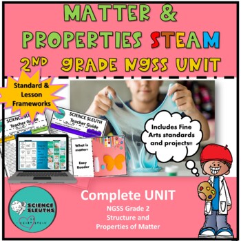 Preview of Matter and Properties NGSS Science STEM Unit - 2nd Grade - Science Sleuths