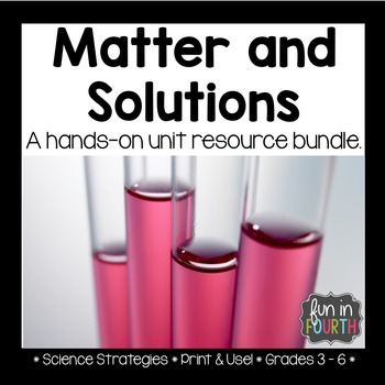 Preview of Matter and Solutions Unit: Hands-On Labs, Articles, Assessment, and More!