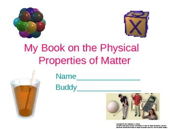 Preview of Matter and What are Physical and Chemical Changes Unit