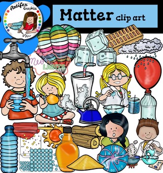 Matter clip art-Color and B&W- 70 items! by Artifex | TpT