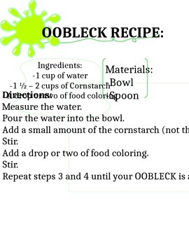 Preview of Matter-oobleck