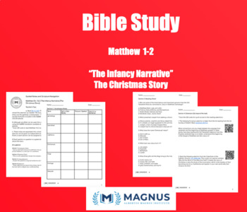 Preview of Matthew 1-2 "The Infancy Narrative" or "The Christmas Story" - A Bible Study