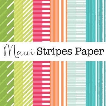 Preview of Maui Stripes Paper Set