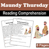 Maundy Thursday Reading Comprehension | Jesus Christ | Eas