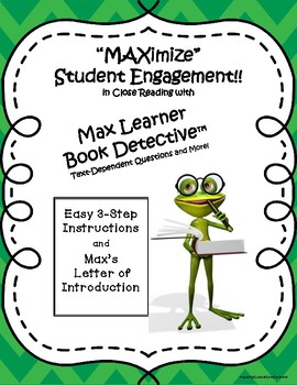 Preview of Max Learner Book Detective: A CCSS-Based Close Reading Motivational Strategy