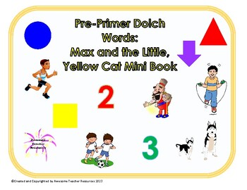 Preview of Max and the Little Yellow Cat Pre-Primer Mini-Book