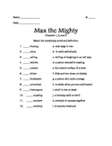 Max the Mighty Vocabulary Test