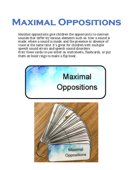 Preview of Maximal Oppositions
