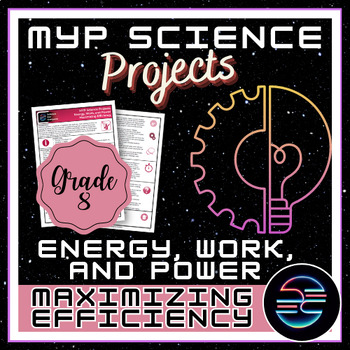 Preview of Maximizing Efficiency Project - Energy Work and Power - Grade 8 MYP Science