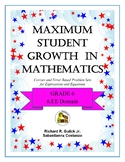 Maximum Student Growth in Mathematics: 6.EE Domain