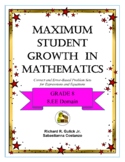 Maximum Student Growth in Mathematics:  8.EE Domain