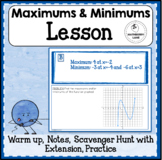 Maximums and Minimums of Graphed Functions Lesson Practice