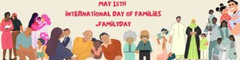 Preview of May 15- International Day of Families Diverse Google Classroom Banner