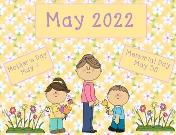 Preview of May 2021 Activboard Calendar Activities