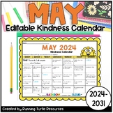 May Kindness Calendar 2024-2031, End of Year Random Acts o