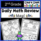 May 2nd Grade Math Spiral Review Packets Daily Morning Wor