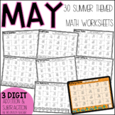 Summer 3 Digit Addition and Subtraction Worksheets | May J