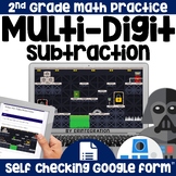 May 4th Space | 2-3 Digit Subtraction | Self-Checking | Ed