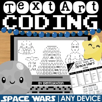 Preview of May the Fourth Coding Activities & Typing Practice ASCII Text Art for Any Device