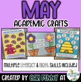 May Academic Crafts | Spring Math & Literacy Craftivities 