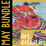 May Art-Integrated Activities BUNDLE | Popular Spring Art 