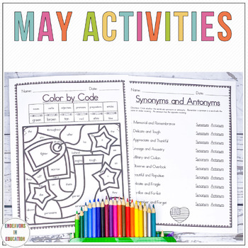 Preview of May Activities and Worksheets | Packet for Fast Finishers