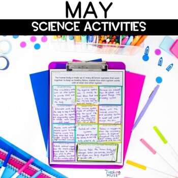 Preview of May Activities for Science End of Year Science 