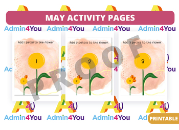Preview of May Activity Pages
