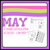 May Articulation Activities - 4 Low Prep Activities for Th