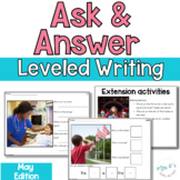 May Ask and Answer Spring Writing - WH Questions, Inferrin