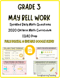 May Bell Work for Grade 3 (Ontario Math & EQAO)