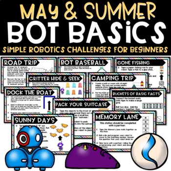 Preview of May Bot Basics - End of the Year and Summer {Robot Activities}