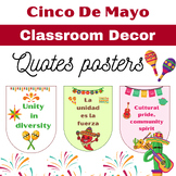 May Bulletin Board Cinco de Mayo Quotes Posters Classroom 