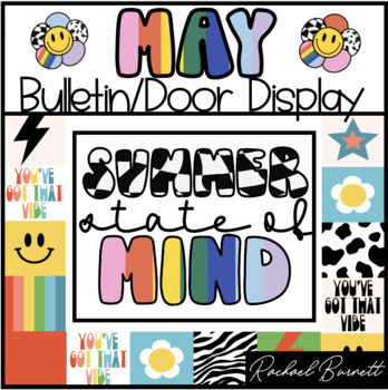 Preview of May Bulletin Board Kit - 90's Retro