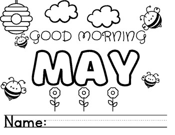 Preview of May Calendar Activity Packet