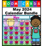 May Calendar Bundle 2024 Boom Cards with Audio