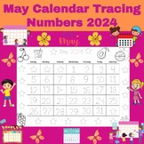 May Calendar Tracing Numbers For Kids 2024