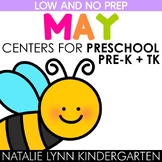 May Centers Preschool Pre-K TK Spring Math and Literacy Centers