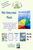 May Challenge Pages, Parent Outreach, Monthly Homework, We