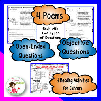 Reading Comprehension Passages and Questions - May by Rose Kasper's
