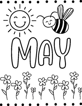 May Coloring Pages (English and Spanish) by A to Z Learners | TPT