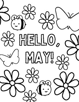 May Coloring Pages by Mslovejoyteaches | TPT
