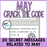 May Crack the Code Cryptogram Morning Work & Summer End of