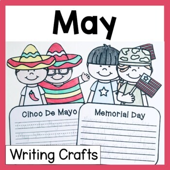 Preview of May Writing Crafts - May Craftivity For May Writing Centers